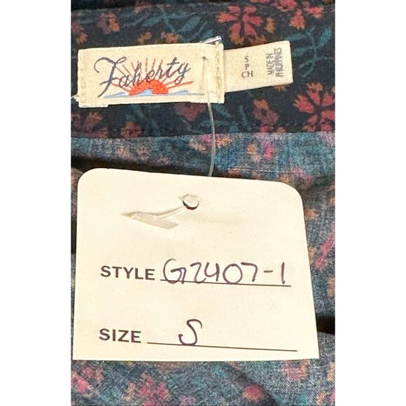 Faherty Emmalyn Floral Ling Sleeve Dress NWT Size Small - Picture 3 of 4